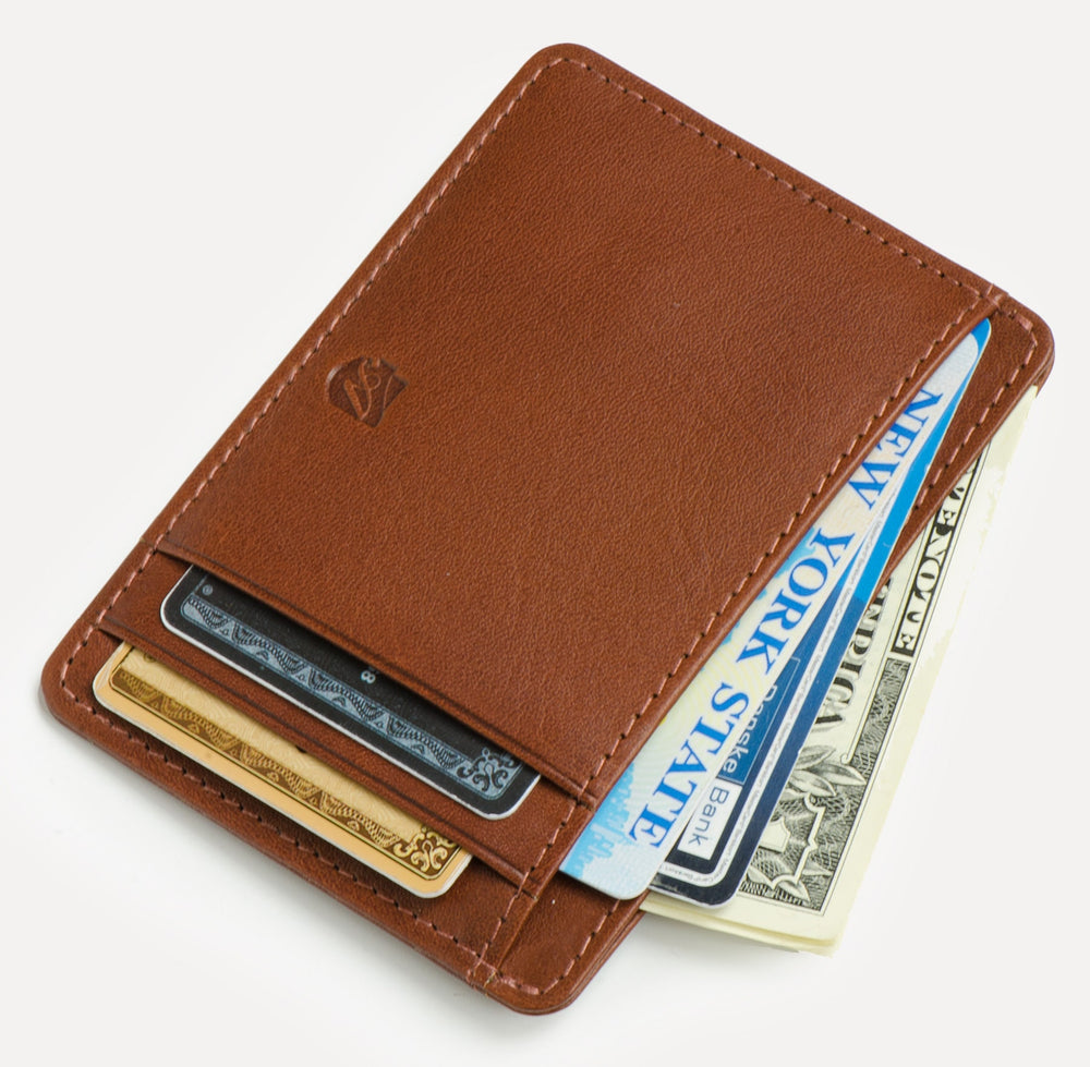 Leather Wallets for Men - Premium Bifold Men’s Wallet with ID Window,  Multiple Card Slots, and Flip Pocket (Decent, Black Crocodile)